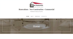 Desktop Screenshot of lopezconstructioninc.com