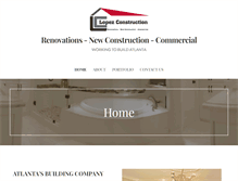 Tablet Screenshot of lopezconstructioninc.com